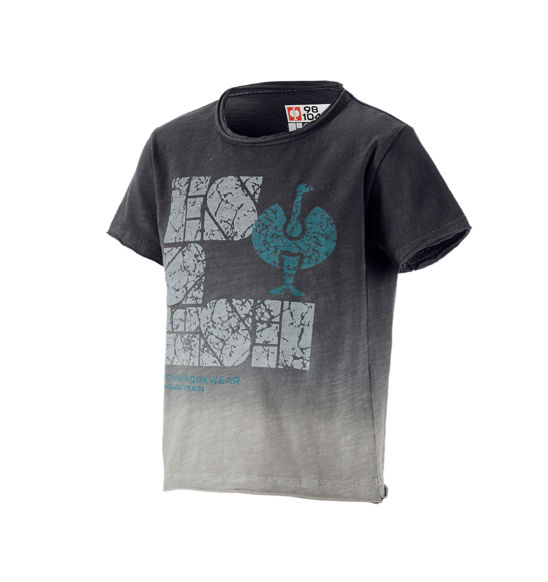 Shirts & Co.: e.s. T-Shirt denim workwear, Kinder + oxidschwarz vintage 1
