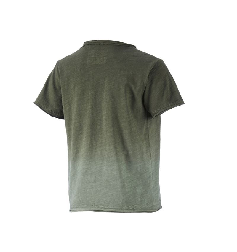 Shirts & Co.: e.s. T-Shirt denim workwear, Kinder + tarngrün vintage 2