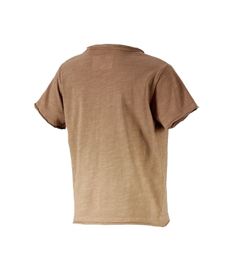Shirts & Co.: e.s. T-Shirt denim workwear, Kinder + hellbraun vintage 2