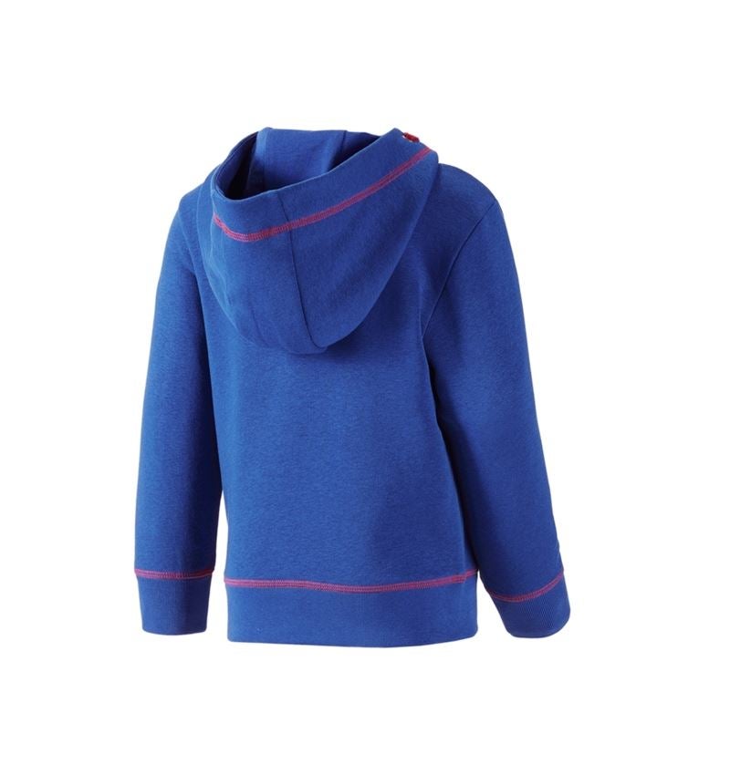Shirts & Co.: Hoody-Sweatshirt e.s.motion 2020, Kinder + kornblau/feuerrot 2