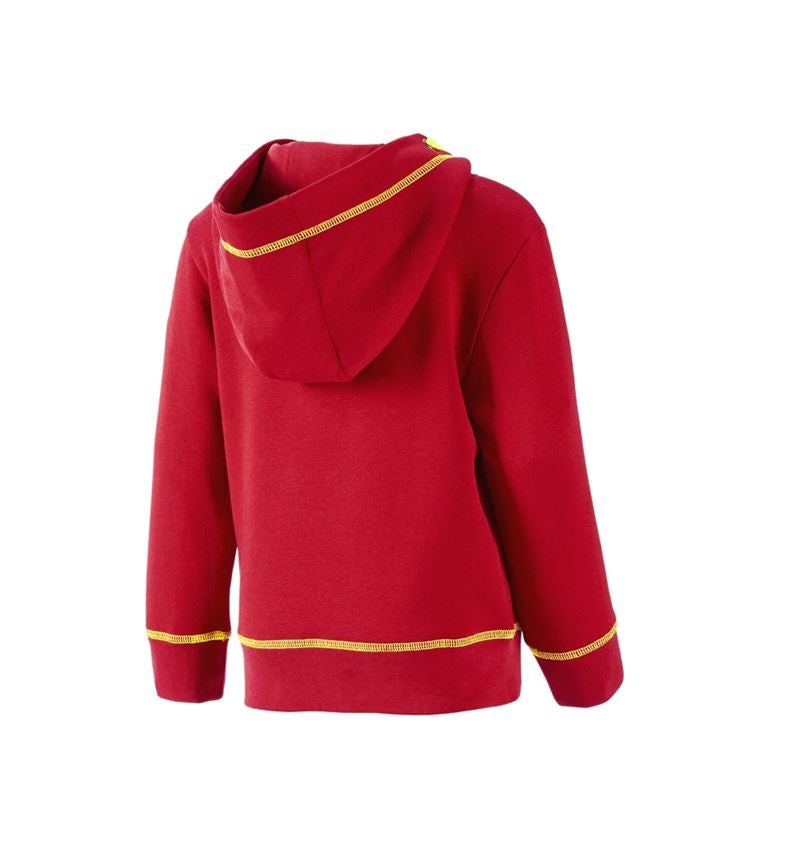 Hauts: Hoody sweatshirt e.s.motion 2020, enfants + rouge vif/jaune fluo 1