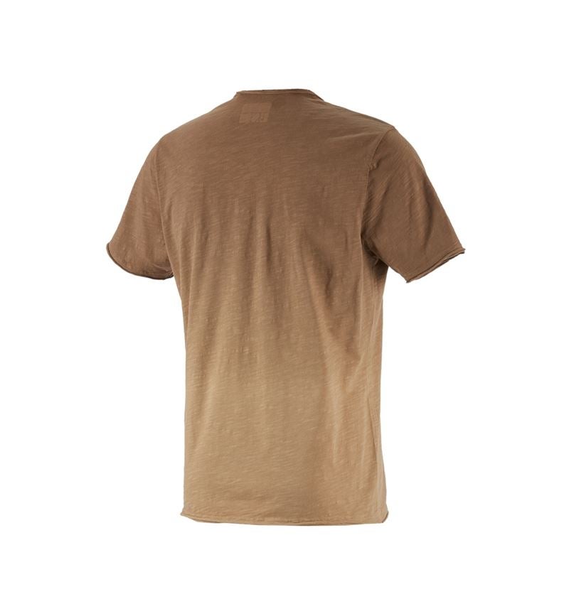 Hauts: e.s. T-Shirt workwear ostrich + brun clair vintage 2