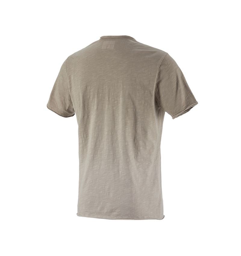 Hauts: e.s. T-Shirt workwear ostrich + taupe vintage 3