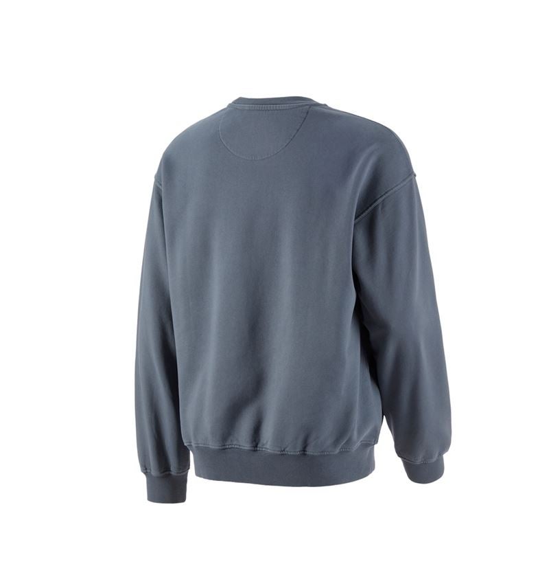 Shirts & Co.: Oversize Sweatshirt e.s.motion ten + rauchblau vintage 4