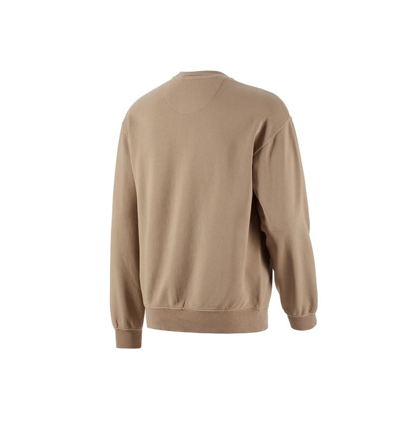 Hauts: Sweatshirt Oversize e.s.motion ten + beige liège vintage 3