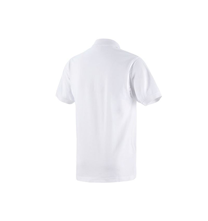 Shirts & Co.: Piqué-Polo e.s.industry + weiß 1