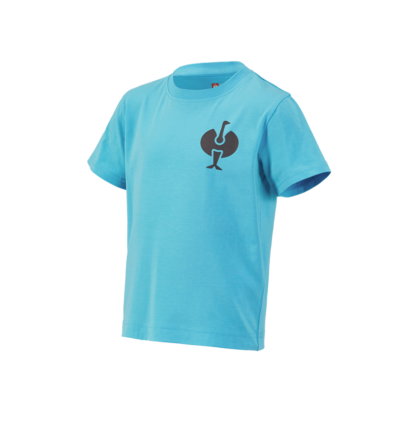 Clothing: T-Shirt e.s.trail, children's + lapisturquoise/anthracite 2