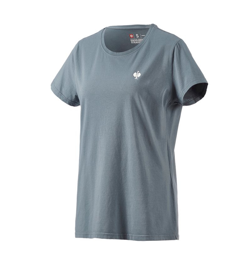 Hauts: T-Shirt e.s.motion ten pure, femmes + bleu fumée vintage 2