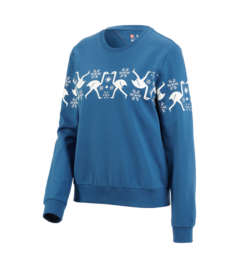 Geschenkideen: e.s. Norweger Sweatshirt, Damen + baltikblau 2