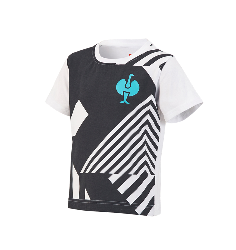 Shirts & Co.: T-Shirt e.s.trail graphic, Kinder + schwarz/weiß 2
