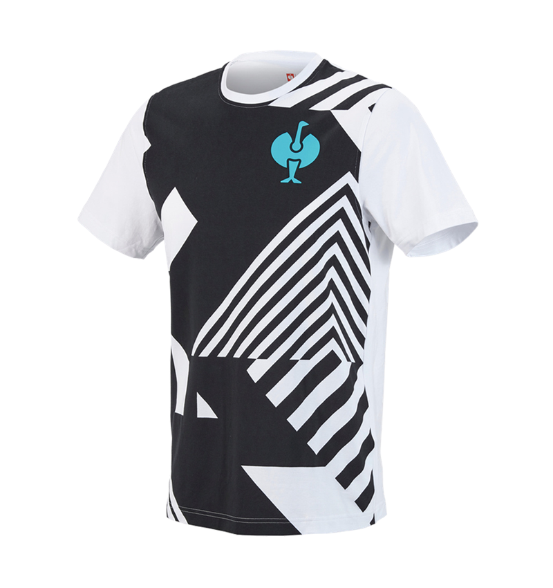 Bekleidung: T-Shirt e.s.trail graphic + schwarz/weiß 2