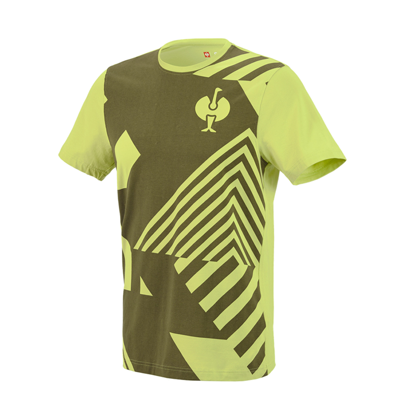 Bekleidung: T-Shirt e.s.trail graphic + wacholdergrün/limegrün 2