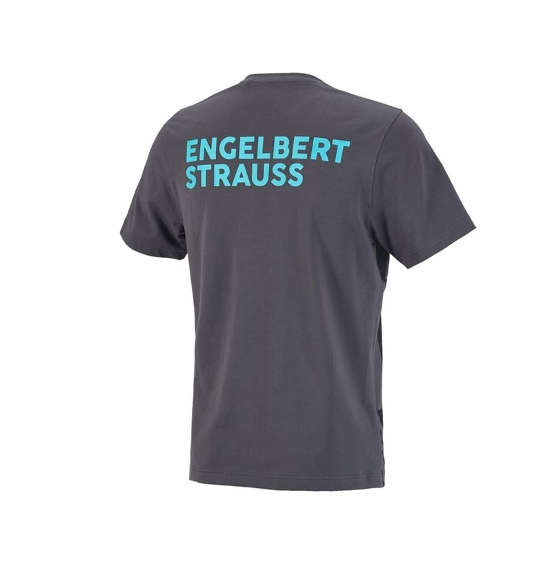 Shirts & Co.: T-Shirt e.s.trail graphic + schwarz/anthrazit/lapistürkis 3