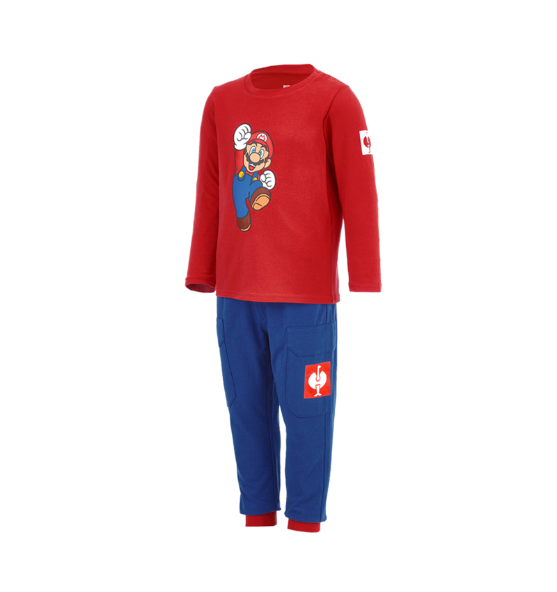 Accessoires: Super Mario Baby Pyjama-Kit + bleu alcalin/strauss rouge 2