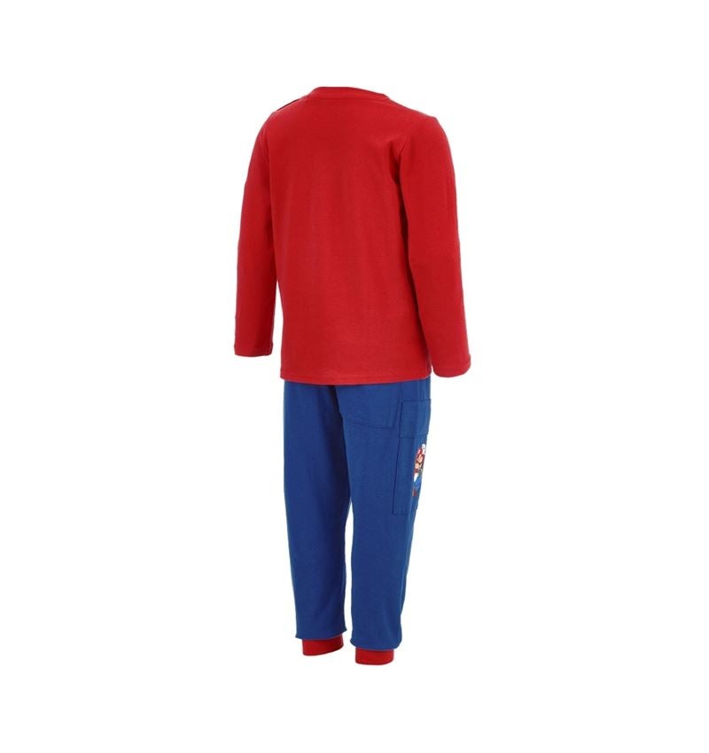 Accessoires: Super Mario Baby Pyjama-Kit + bleu alcalin/strauss rouge 3