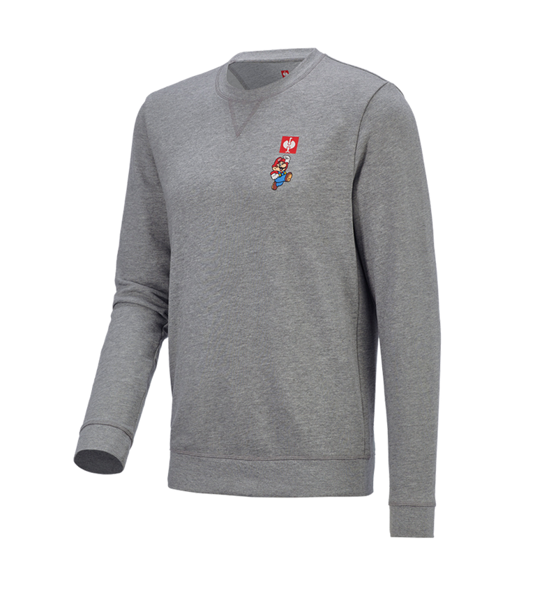 Collaborations: Super Mario Sweatshirt, men's + grey melange 2