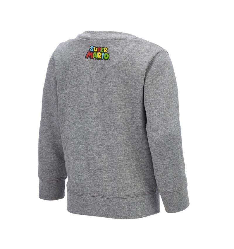 Collaborations: Super Mario Sweatshirt, children's + grey melange 1
