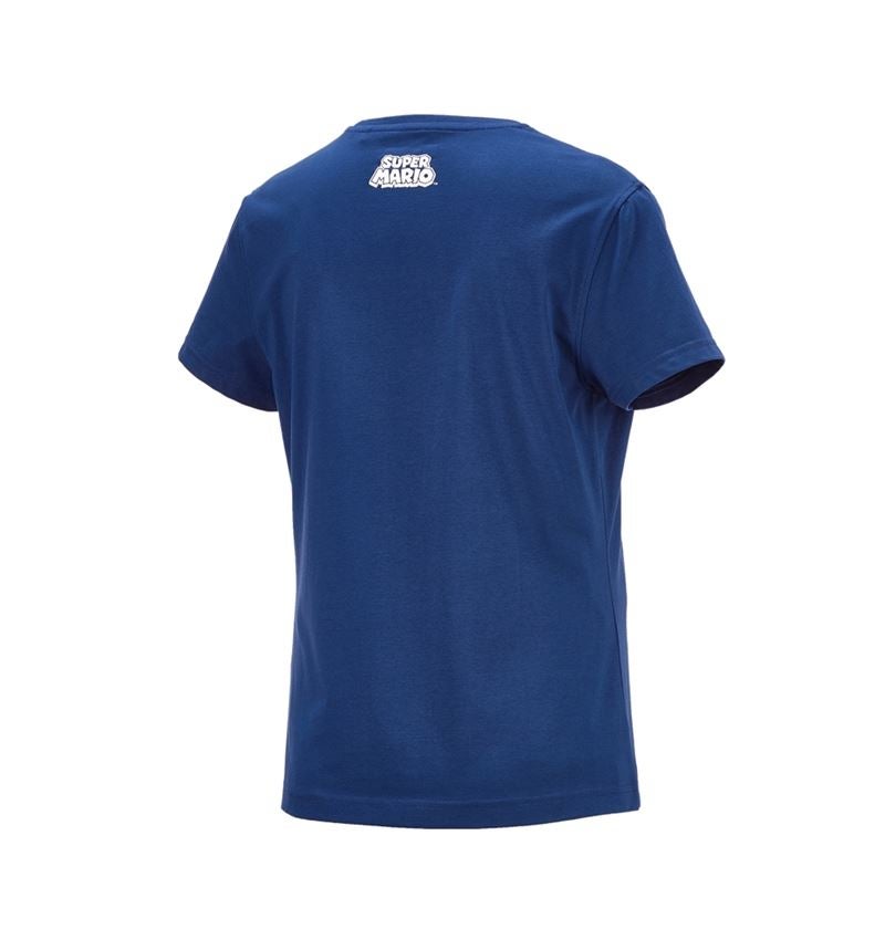 Hauts: Super Mario T-Shirt, femmes + bleu alcalin 2