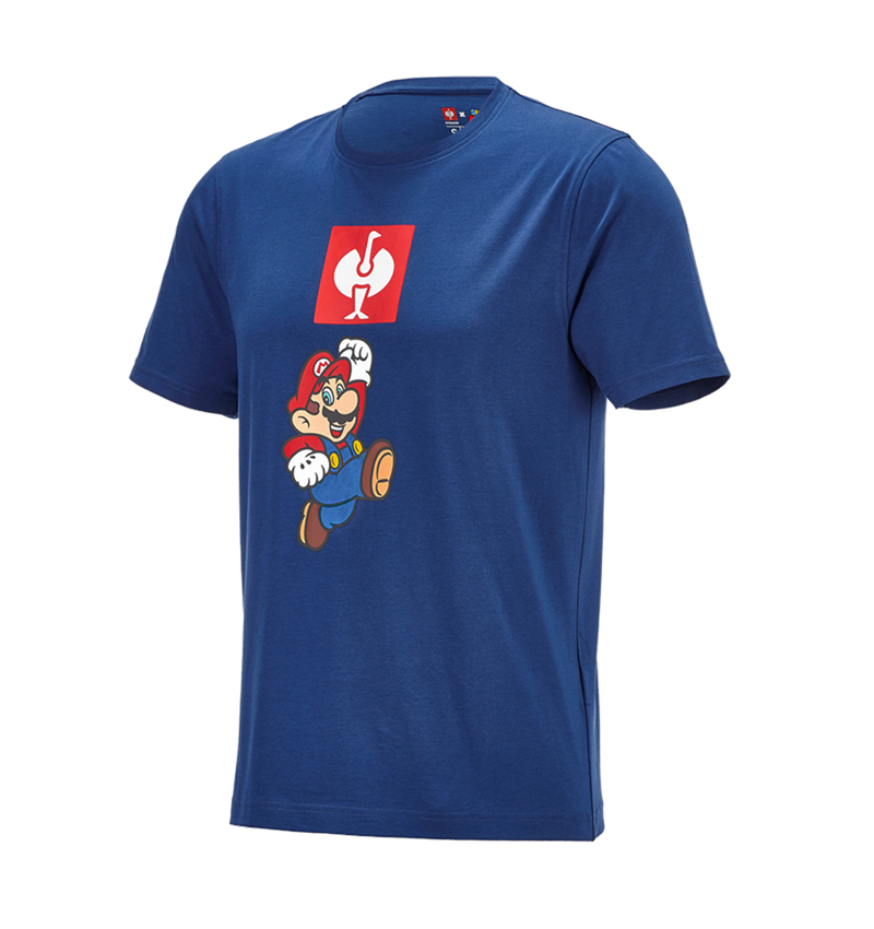 Collaborations: Super Mario T-Shirt, hommes + bleu alcalin 4