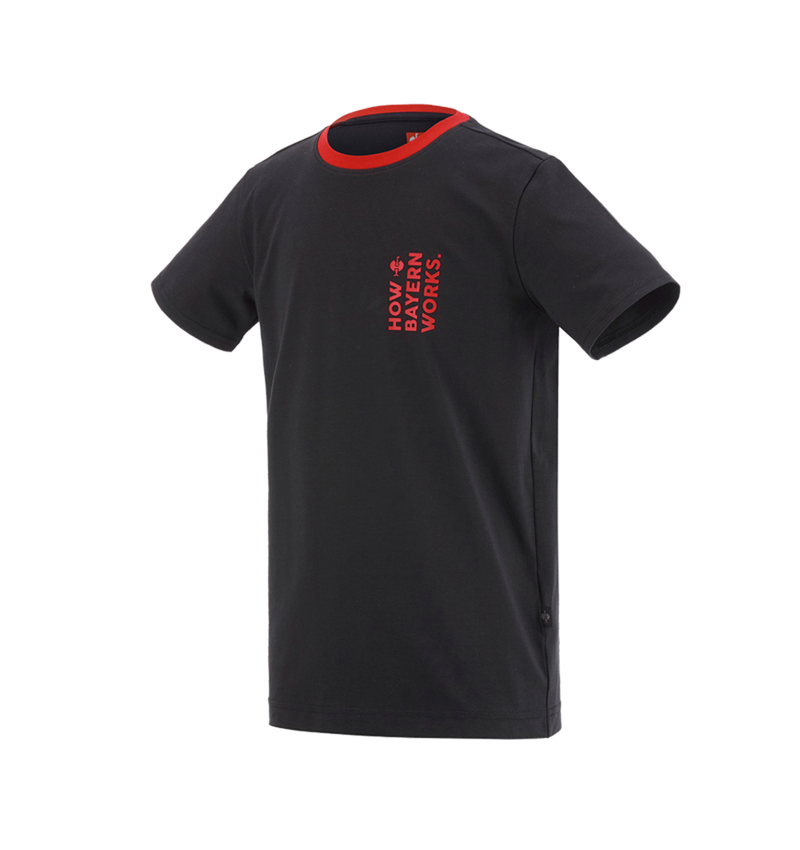 Kollaborationen: FCB Premium Kids T-Shirt Cotton Stretch + black/straussred 3