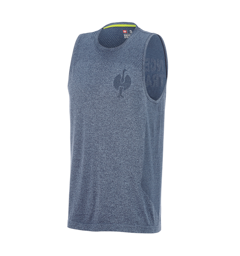 Bekleidung: Athletik-Shirt seamless e.s.trail + tiefblau melange 4