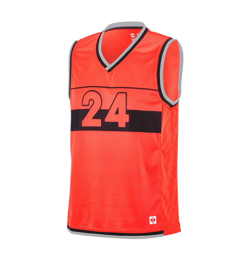 Clothing: Functional tank-shirt e.s.ambition + high-vis red/black 4