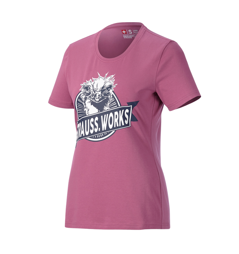 Vêtements: e.s. T-shirt strauss works, femmes + rose tara 3