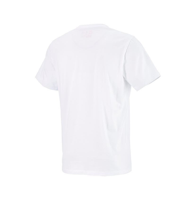 Bekleidung: e.s. T-Shirt strauss works + weiß 1