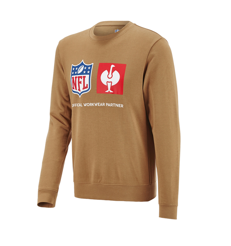 Bekleidung: NFL Sweatshirt cotton + mandelbraun 3