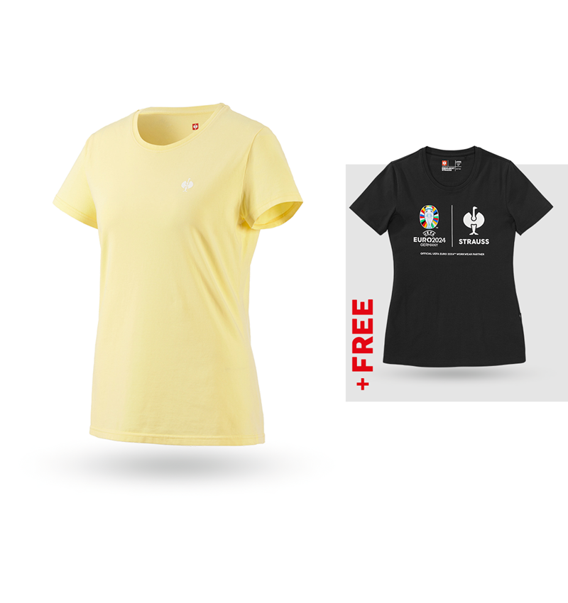 Shirts, Pullover & more: SET:T-Shirt e.s.motion ten pure,ladies'+free shirt + lightyellow vintage