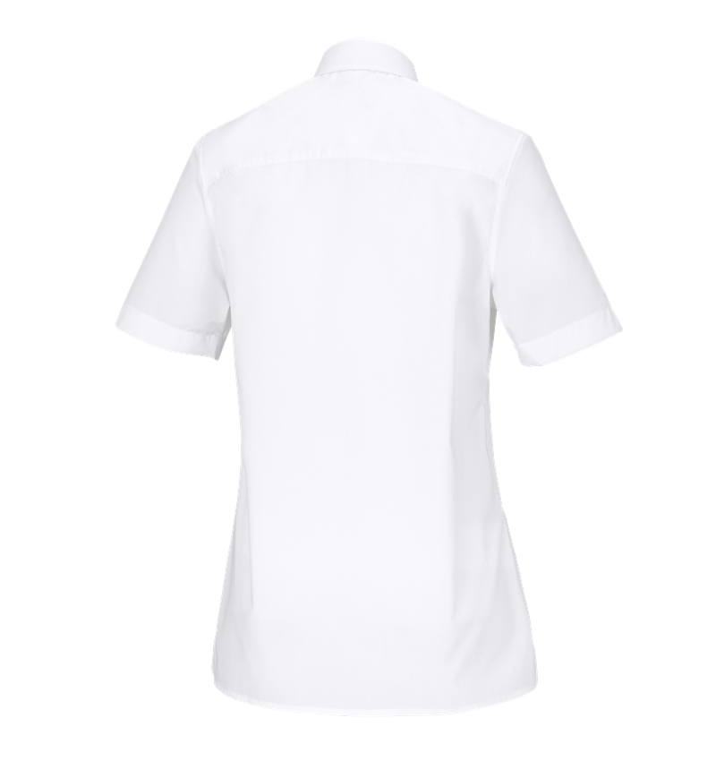 Shirts & Co.: e.s. Servicebluse kurzarm + weiß 3