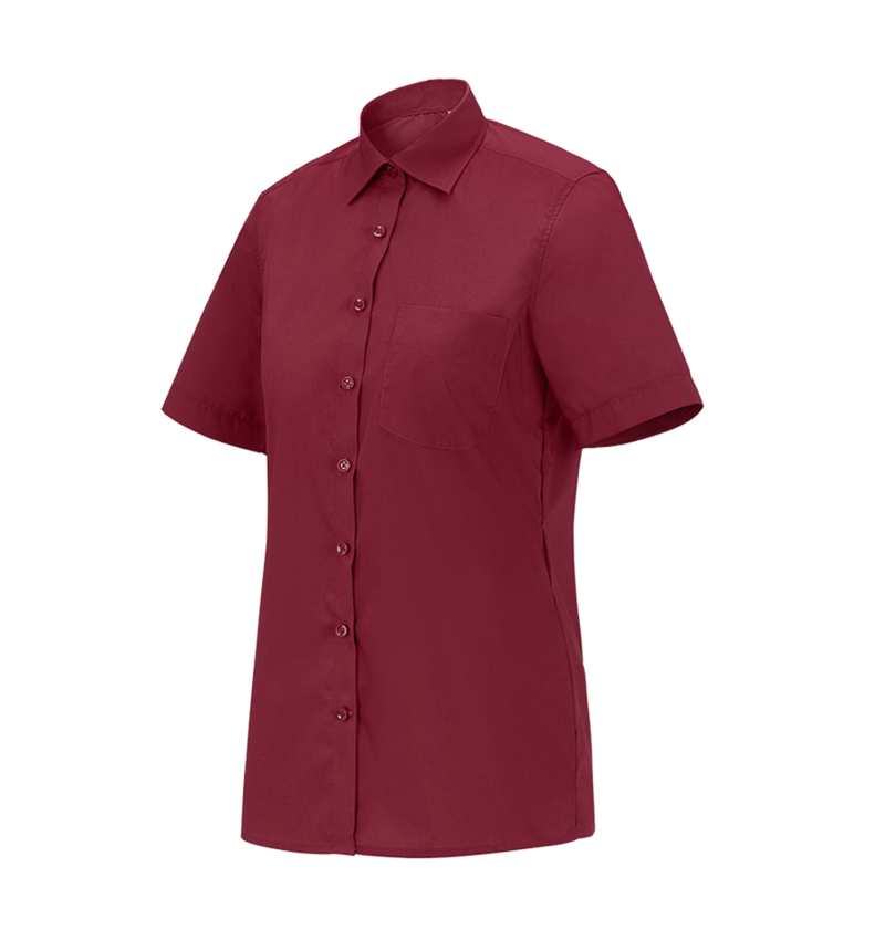 Shirts & Co.: e.s. Servicebluse kurzarm + rubin 2