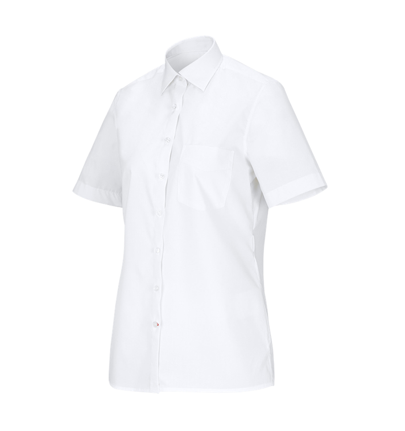 Shirts & Co.: e.s. Servicebluse kurzarm + weiß 2