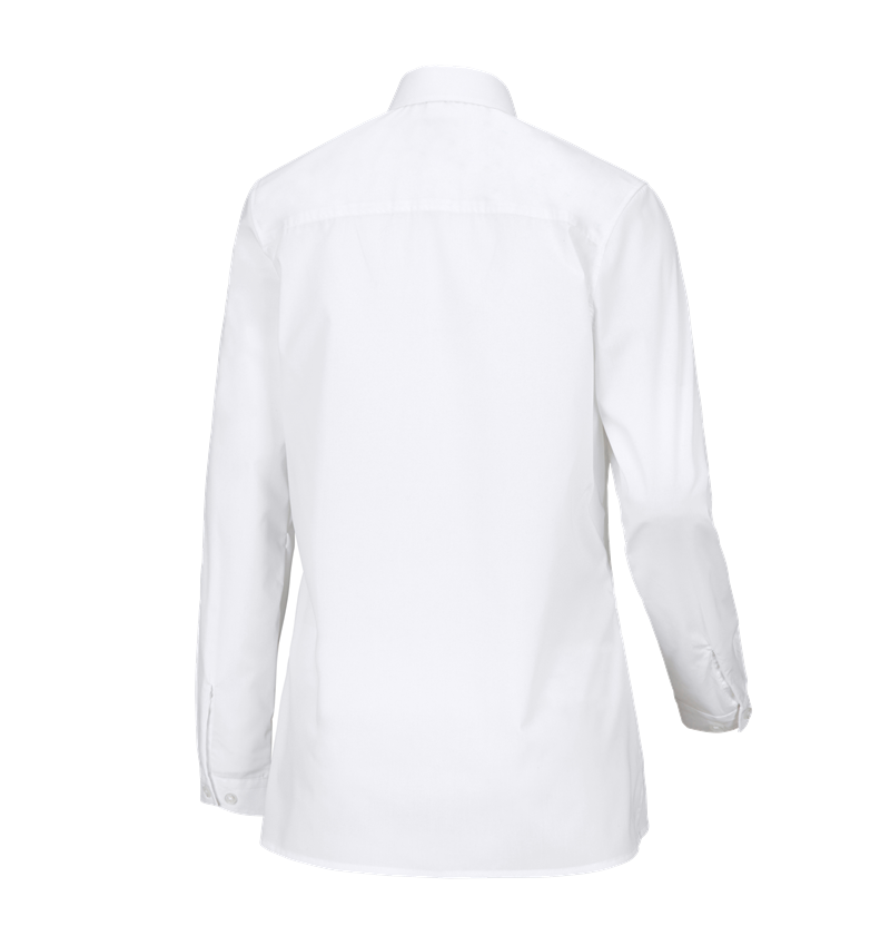 Shirts & Co.: e.s. Servicebluse langarm + weiß 1