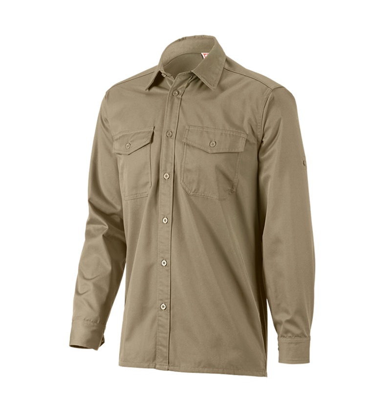 Joiners / Carpenters: Work shirt e.s.classic, long sleeve + khaki