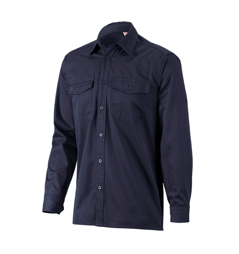 Shirts, Pullover & more: Work shirt e.s.classic, long sleeve + navy 6