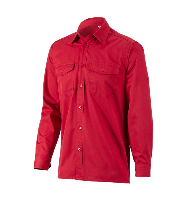 Topics: Work shirt e.s.classic, long sleeve + red