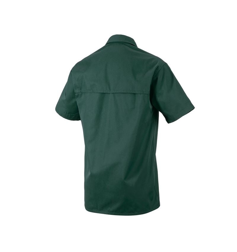 Shirts & Co.: Arbeitshemd e.s.classic, kurzarm + grün 1