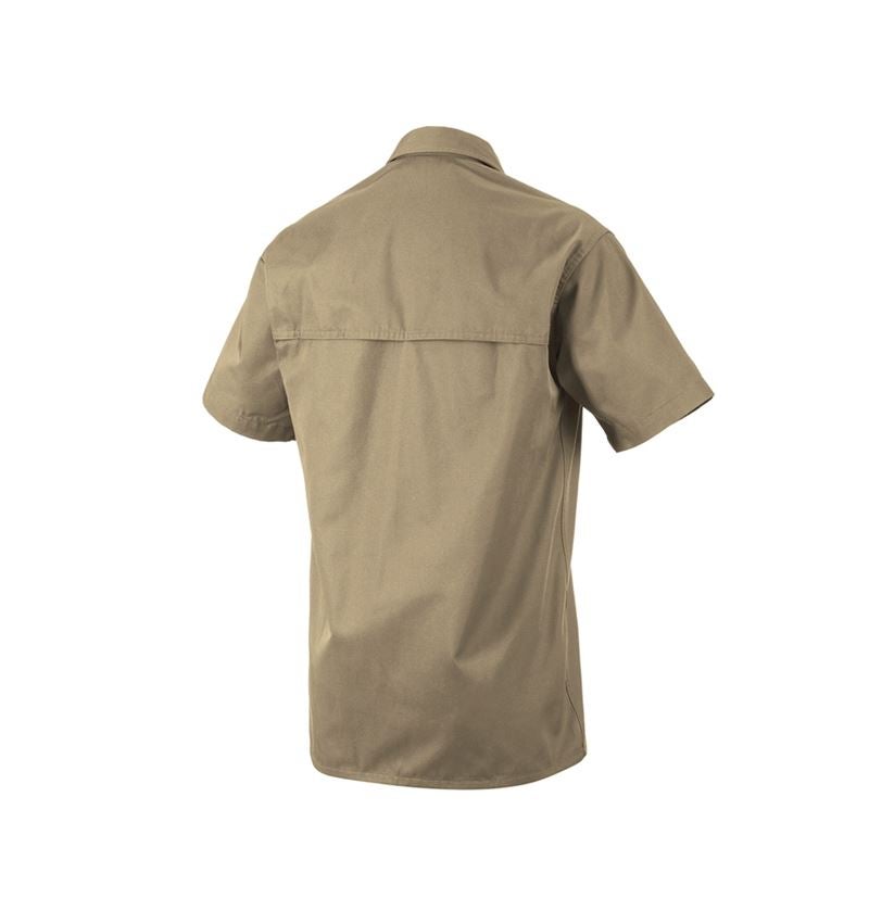 Shirts & Co.: Arbeitshemd e.s.classic, kurzarm + khaki 1