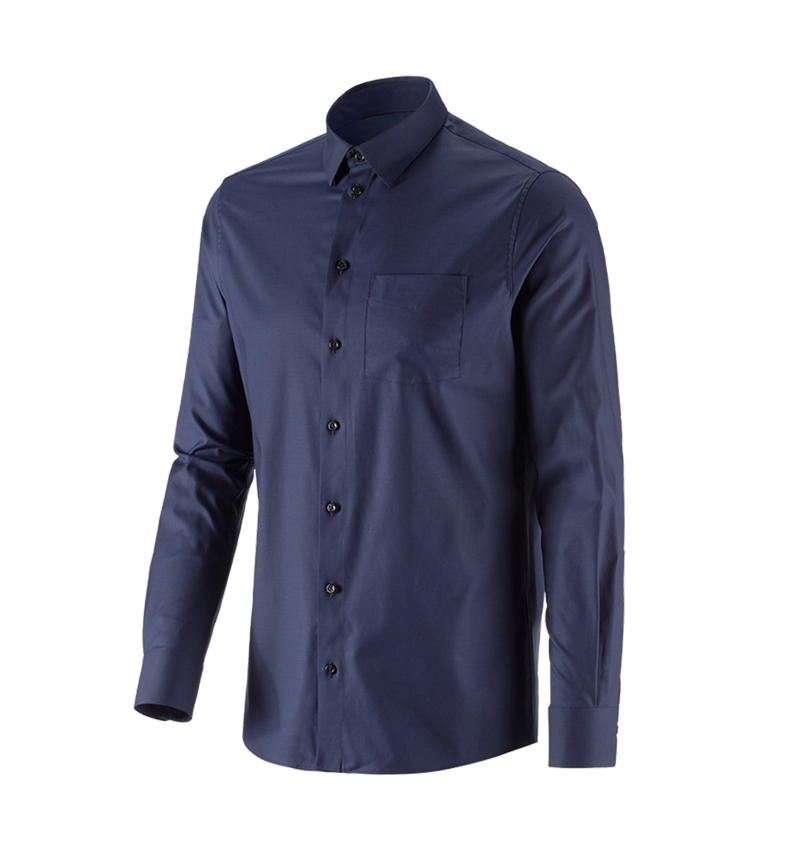 Themen: e.s. Business Hemd cotton stretch, regular fit + dunkelblau 3