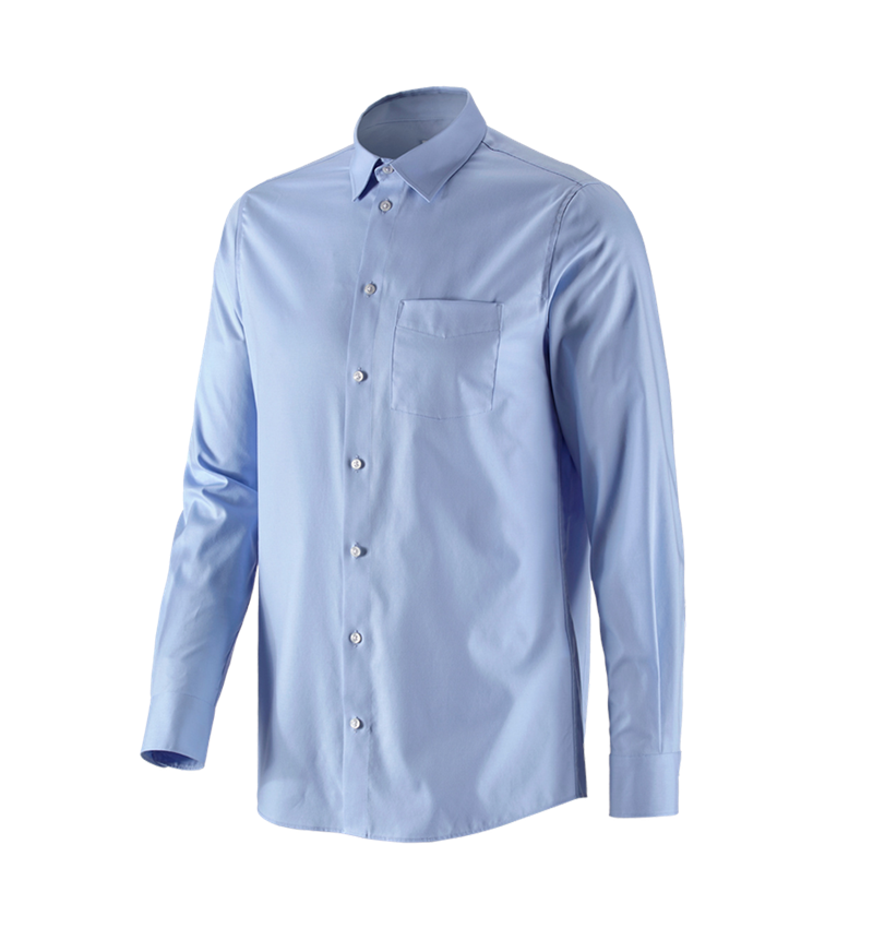 Themen: e.s. Business Hemd cotton stretch, regular fit + frostblau 3
