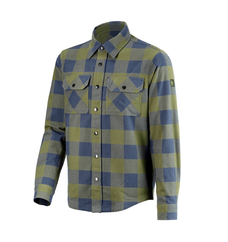 Shirts, Pullover & more: Check shirt e.s.iconic + mountaingreen/oxidblue 7