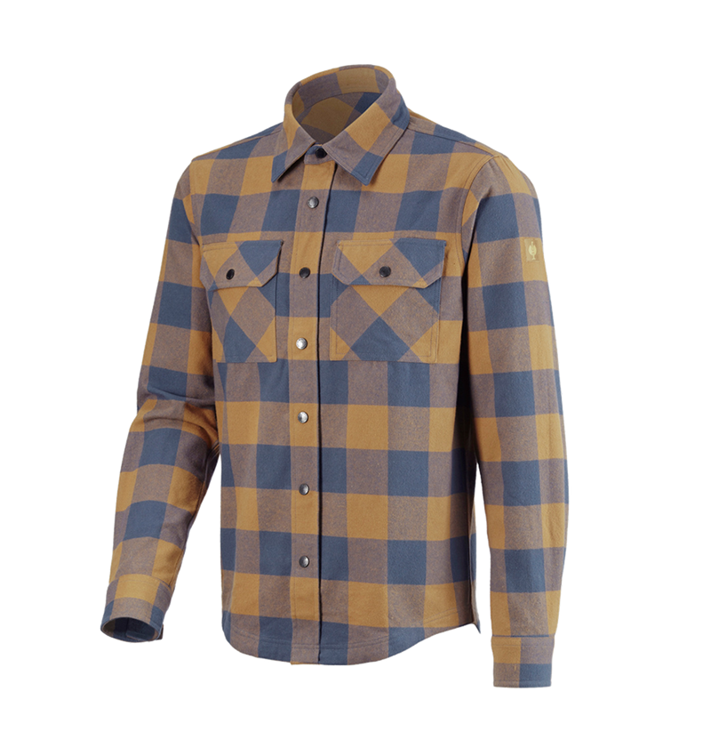 Shirts, Pullover & more: Check shirt e.s.iconic + almondbrown/oxidblue 4