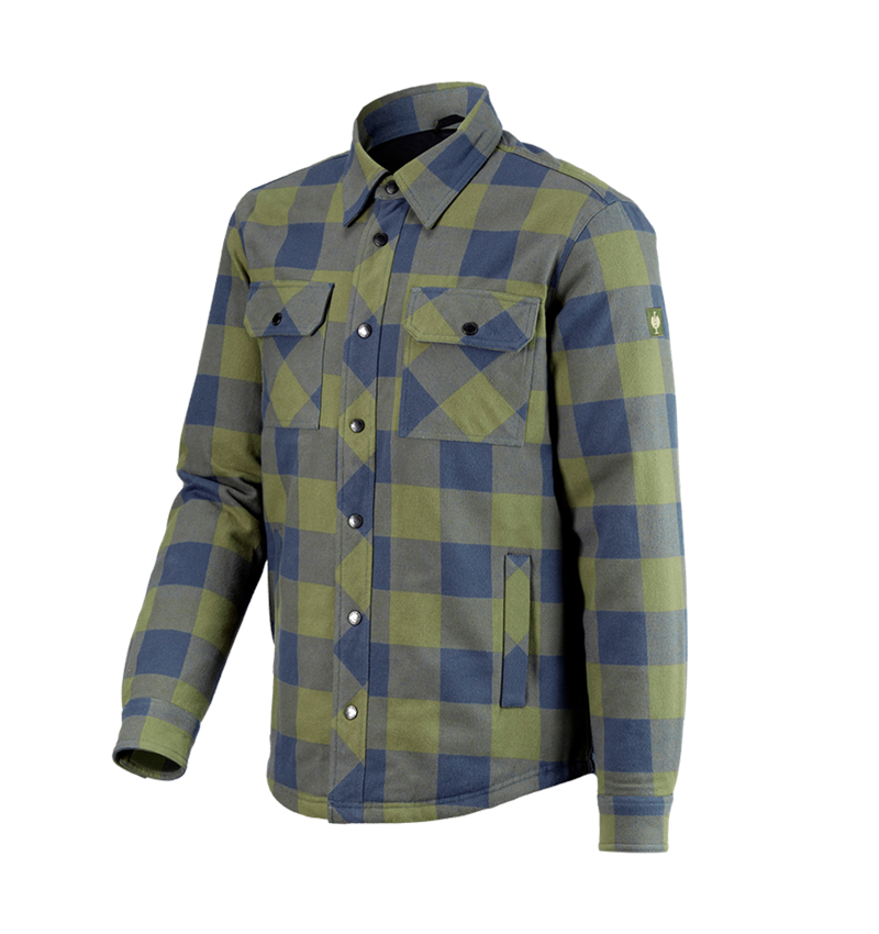 Shirts, Pullover & more: Allseason check shirt e.s.iconic + mountaingreen/oxidblue 5