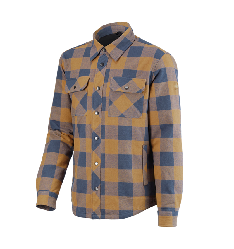 Shirts, Pullover & more: Allseason check shirt e.s.iconic + almondbrown/oxidblue 4