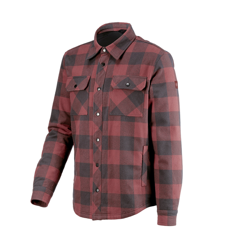 Shirts, Pullover & more: Allseason check shirt e.s.iconic + oxidred/carbongrey 6