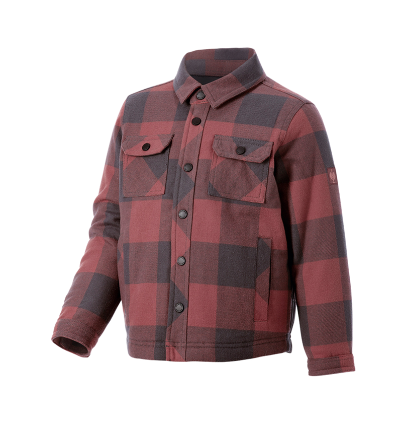 Shirts & Co.: Allseason Karohemd e.s.iconic, Kinder + oxidrot/carbongrau 6