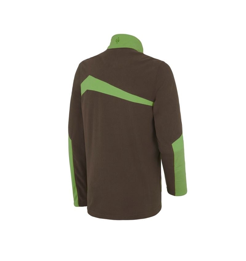 Shirts & Co.: Fleece Troyer e.s.motion 2020 + kastanie/seegrün 3