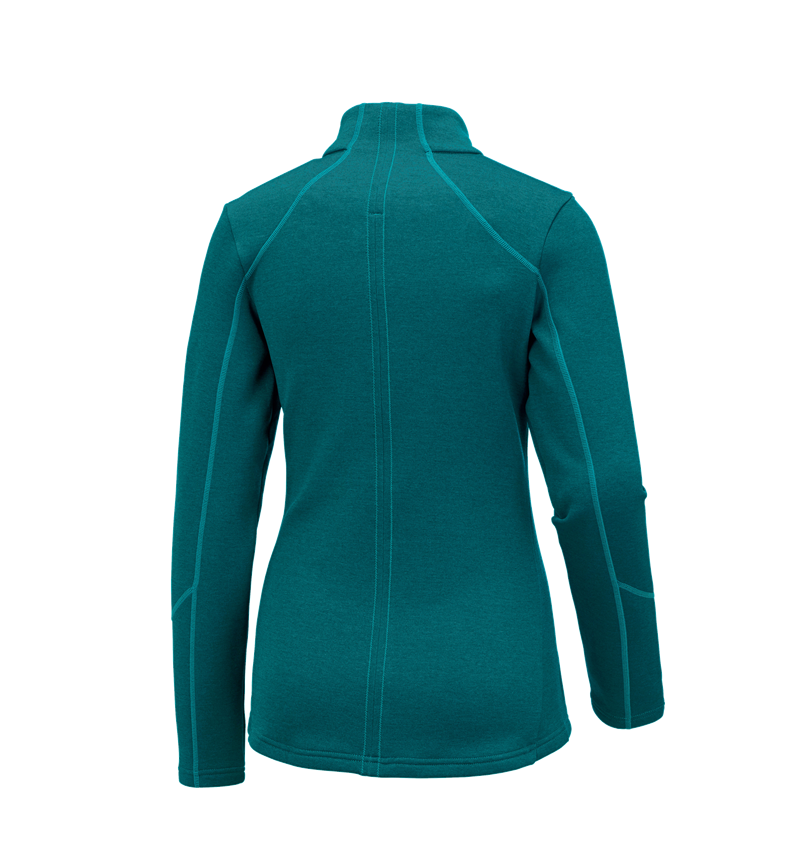 Shirts, Pullover & more: e.s. Functional sweat jacket melange, ladies' + ocean melange 1