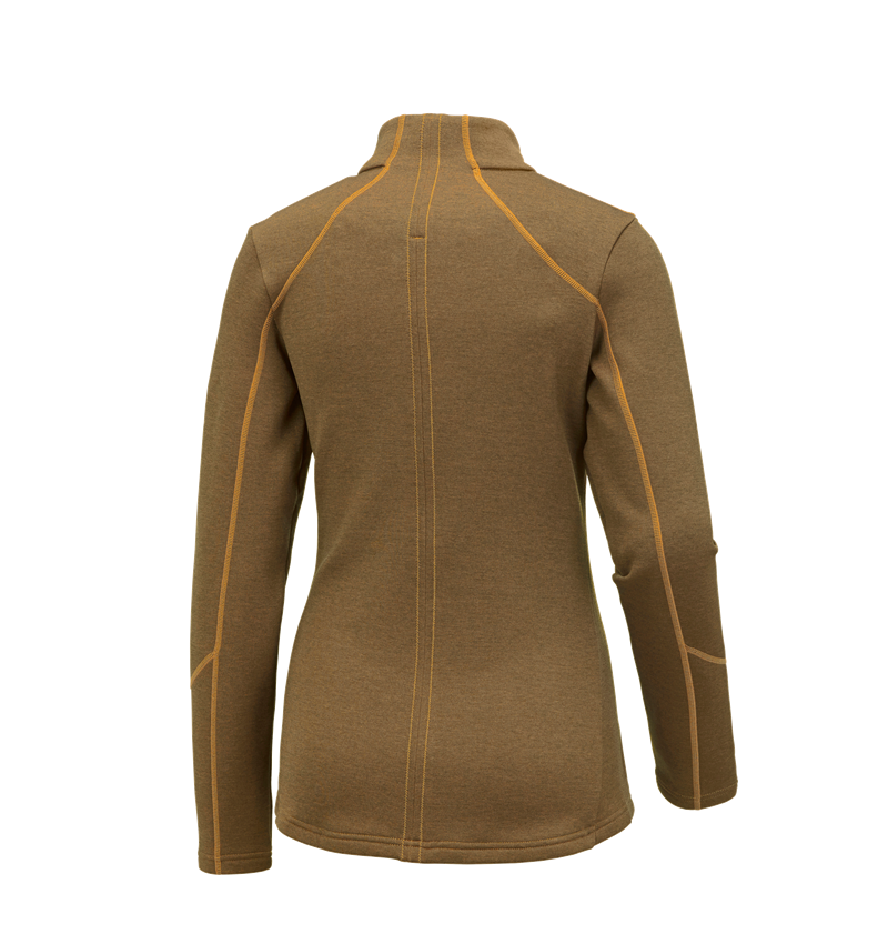 Work Jackets: e.s. Functional sweat jacket melange, ladies' + lightorange melange 1